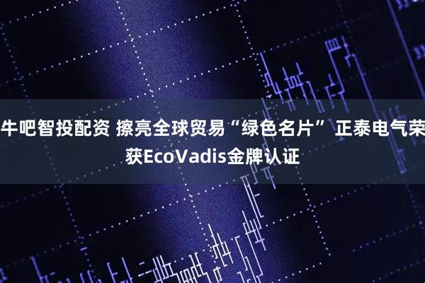 牛吧智投配资 擦亮全球贸易“绿色名片” 正泰电气荣获EcoVadis金牌认证